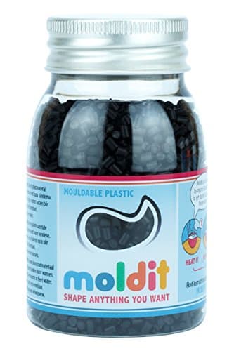 Moldit Black 65g (mouldable plastic - like polymorph, plastimake, instamorph) - Available in 8 different colours