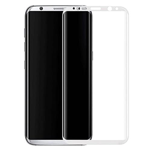 Samsung Galaxy S7 Edge Full Coverage Screen Protector,JELLYEA 3D CURVED Hot Bending Tempered Glass for Galaxy S7 Plus,5.5inch,White