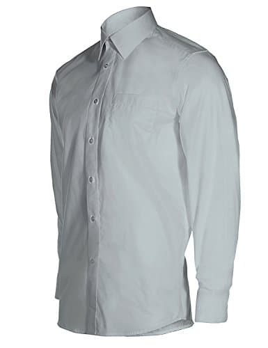 Basic Solid Casual Regular Fit Long Sleeve Long Sleeve Pocket Dress Button Down Shirts