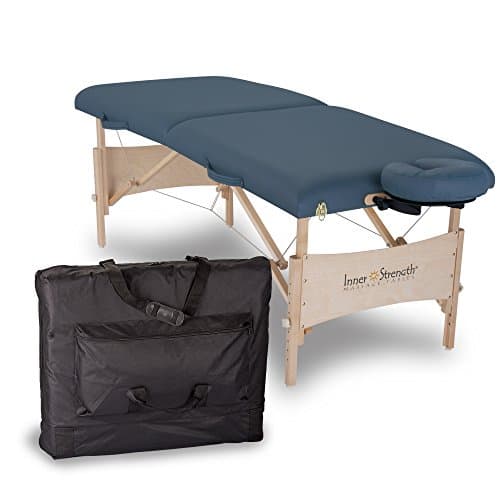 INNER STRENGTH Portable Massage Table Package ELEMENT – Incl. Deluxe Adjustable Face Cradle, Face Pillow & Carrying Case