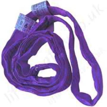 4 Ft. Purple Polyester Endless Roundsling 2,600lb Vertical Load Limit (Round Sling)!