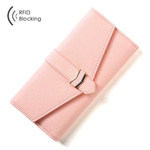Aoliner Women RFID Blocking Multi Card Organizer Wallets for women Clutch