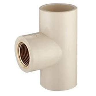 RANRAM CPVC Fittings Reducing Th. Tee (Metal) 3/4" X 1/2" (Set of 5)