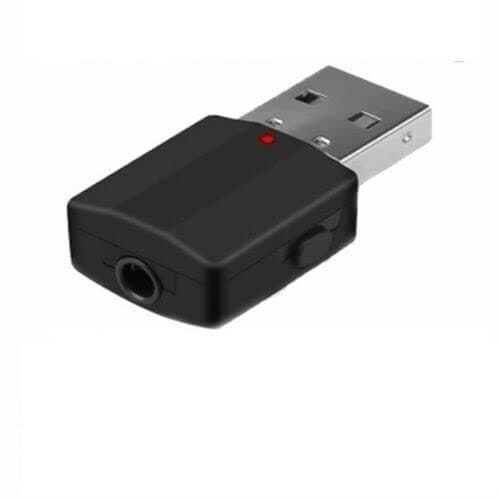 Bluetooth Adapter 5.0 USB Dongle,Bluetooth Transmitter & Receiver 5.0 USB Bluetooth Connected Device Dongle Hi-fi with 3.5mm Digital Audio Cable for PC/TV/Car/Home [USB Power Supply Needed]