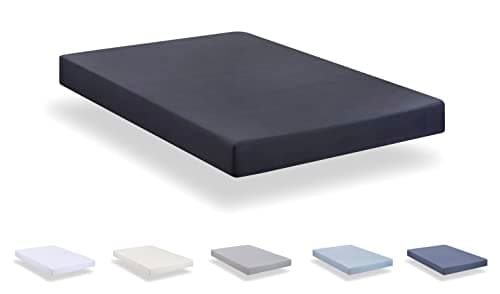 Todocama - Fitted sheet made from extra soft brushed microfibre. (80 x 190/200 cm, Dark Grey)