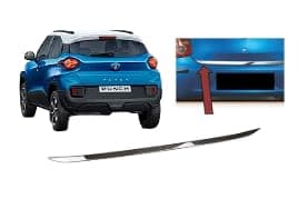 AUTO C Dicky Patti/Dicky Silver Chrome Garnish for Boot/Diggi Patti for Tata Punch Which Enhance Back Look for Car| Chrome Dicky Garnish