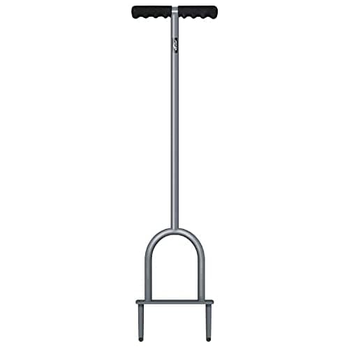 Walensee Lawn Coring Aerator, Manual Grass Dethatching Turf Plug, Core Aeration Tool Heavy Duty Aerator for Compacted Soils and Lawns to Prevent Lawn Run-Off and Soil Compaction
