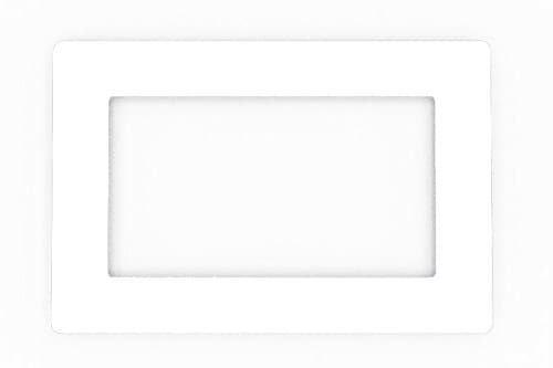 Double Light Switch Socket Coloured Acrylic Surround Finger Plate - Huge Colour Choice (White)