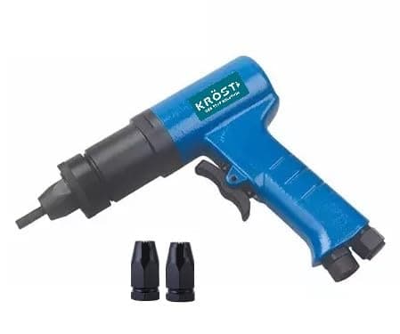 KROST Pneumatic Rivet Nut Gun, Air Rivet Nut Pull Setter Tool with 2 Size Quick-Change Nose-Piece Assembly (M6,M8)
