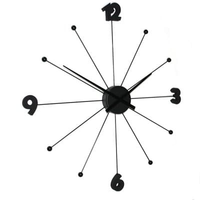 Umbrella Clock Black 60cm