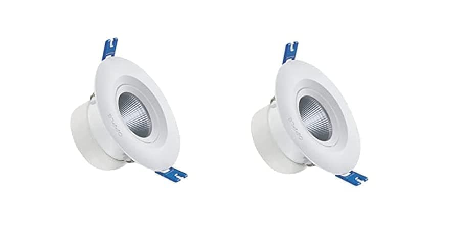 OPPLE US LED Spot Light Round Panel Deep Junction Conceal Box Down Lights (6Watt Natural White 4000K Pack of 2)