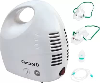 - Control D Pro Max Respiratory Machine with Complete Mask Kit for Kids & Adults Nebulizer (White)