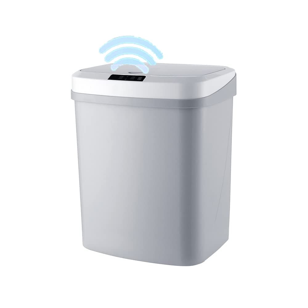 ArabestTouchless Trash Can, 16L Motion Sensor Bathroom Automatic Garbage Bin, Kitchen Garbage Can with Lid, USB Charging Smart Waste Bin for Living Room, Bedroom, Office, Toilet, Kitchen