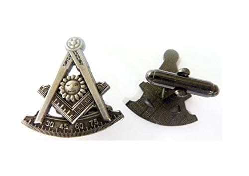Past Master Lodge Masonic Freemason Tools Cuff Link Cufflinks Set