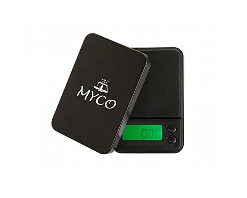 Precision Digital Scales Myco MC-100 self-calibrating. Range 0.01 – 100 grams. With backlit display.