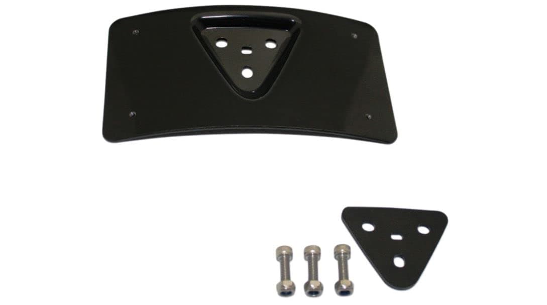 Custom DynamicsCD-PFM-B License Plate Mount (Gloss Black Radius for 1984-2016 Harley-Davidson Models)