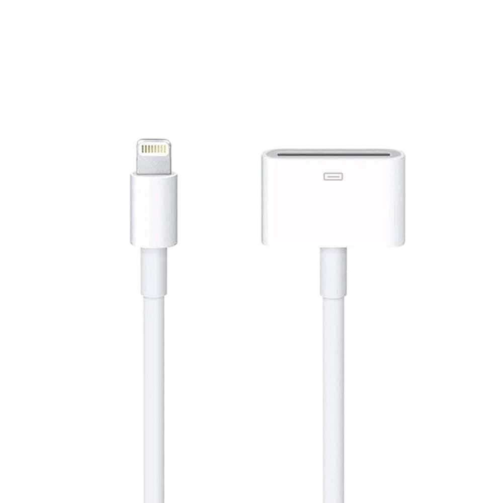 Lightning to 30-Pin Adapter, iPhone Charging Data Sync Connector Cable 8-Pin Male to 30-Pin Female Output Adapter Compatible iPhone 14/13/12/11/X/8/7/6/5/4S/4/3/3G/iPad/iPod(0.2 m)