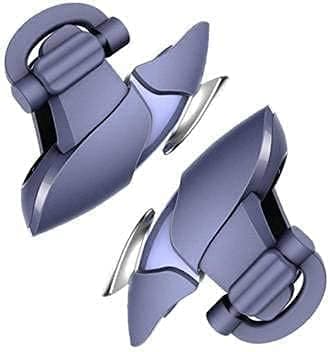 TechCzar PUBG Game Controller Universal Phone Triggers Gamepad Mobile Trigger L1R1 Shooter Joystick, Blue shark