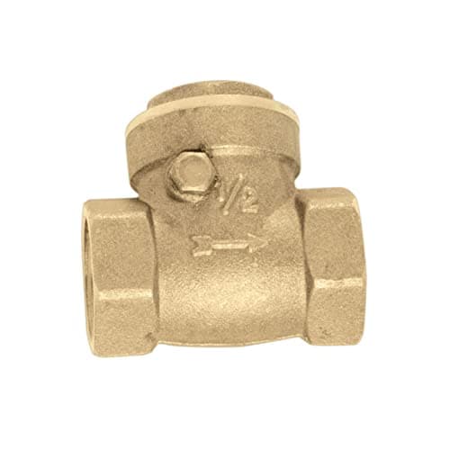 Viking Brass Swing Type Check Valve - Thread 25mm (1″),Inner, Finish Brass Horizontal One Way Check Valve Oil Water Fuel,Prevent Water Backflow