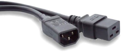 Videk 2143I 2.5m C19 Socket to C14 IEC Plug Power Cable, Black