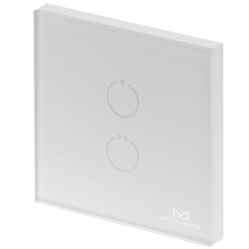 MH-S412-EU Touch Panel Switch with 2 Button - White by MCO Home