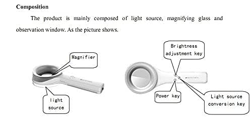 Wood's Fluorescent lamp Skin Analyzer