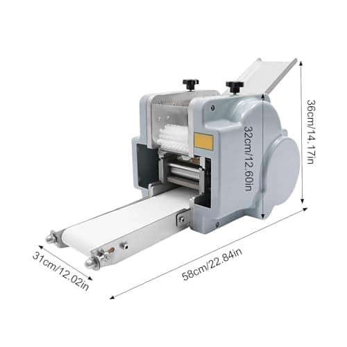 Commercial Dumpling Wrapper Maker, 110V 140W Electric Dumpling Maker, Automatic Dumpling Skin Machine with 3.54in Round Mold, Empanada Press, Wonton Dough Maker for Restaurant