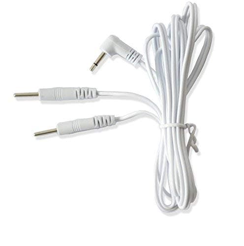 Lead Wire for TruMedic, Prospera, Digital Therapy Devices with 2.5mm Jack and 2 x 2mm Standard-Sized Electrode Attachement Pins (2)