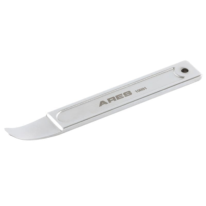 ARES 10091 - Mini Pry Bar Tool - Compact Panel/Trim Wedge - Durable Metal Pry Bar Easily Removes Trim, Paneling, Sheet Metal, Fasteners, and More - Compact Design Skin Wedge for Use in Confined Spaces