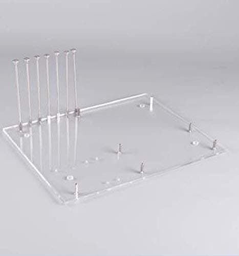 ATX PC Open Frame ATX Test Bench Motherboard Overclock Computer Case DIY Mod Base Chassis for ATX Mothboard, 4mm Transparent Acrylic Frame PC Test Bench for Testing, Overclocking or Gaming