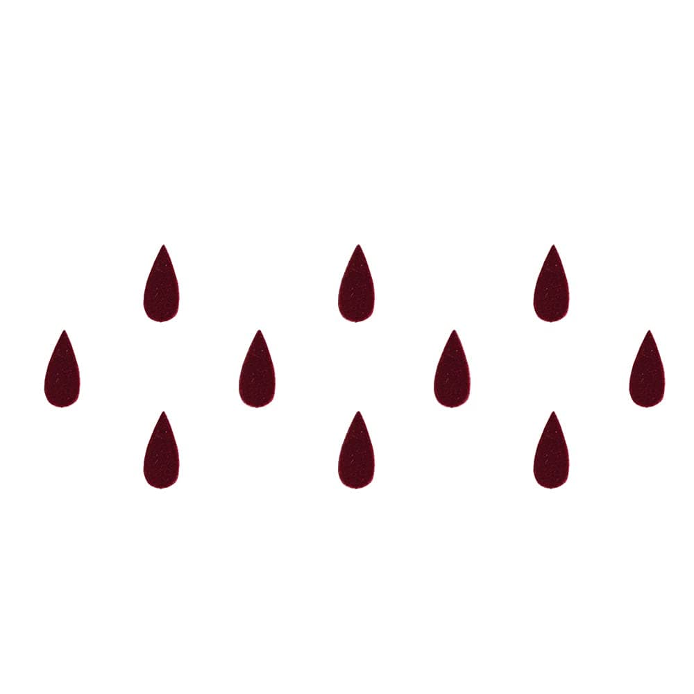 Comet Busters Tear Drop Maroon Bindi (10 mm) (BIN782)