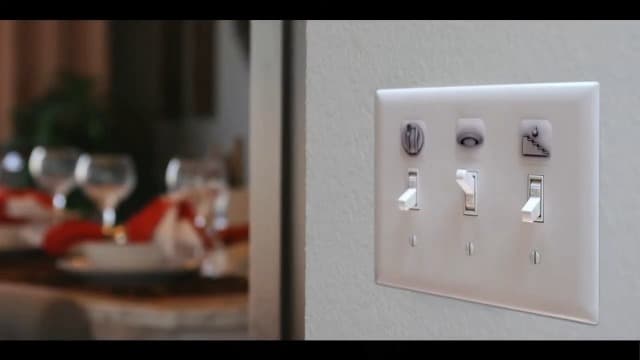 Visual Light Switch Sticker Labels - Bedroom & Bathroom Theme, Clear, 3D Design, 24PCS