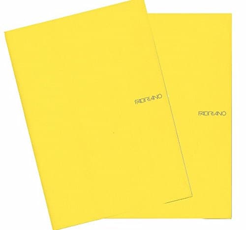 Fabriano Ecoqua A4 Staple Bound Lined Notebook Yellow (Pack of 2)