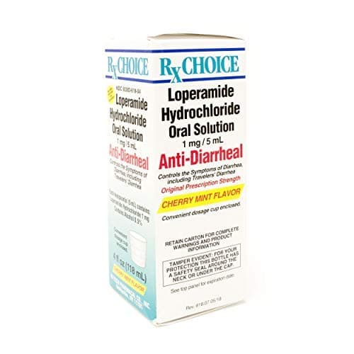 RxChoice Cherry Mint Flavored Loperamide Oral Solution 4 Ounce, Pack Of 4