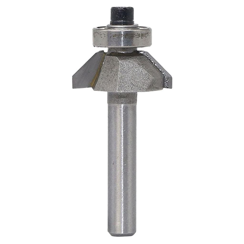 LOOM TREE® 45 degrees Chamfer Router Bit for Carpentry Chamfering Rounding Beveling 1 | 1 Piece Chamfer Router Bit