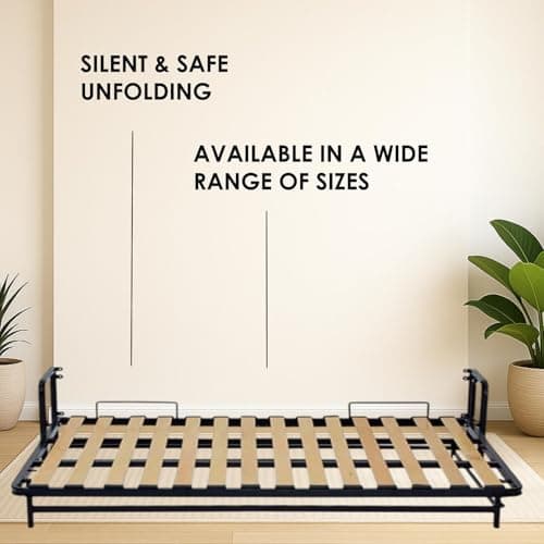 Murphy Bed - Murphy Bed Queen - Folding Bed - Full XL - Horizontal - 55" x 80" - Classic