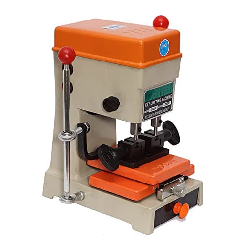 Universal Key Copy Machine & Locksmith Tool - Professional 368A Key Duplicating Machine With Built-In Light Bulb - Automatic Vertical Key Cutting Tool