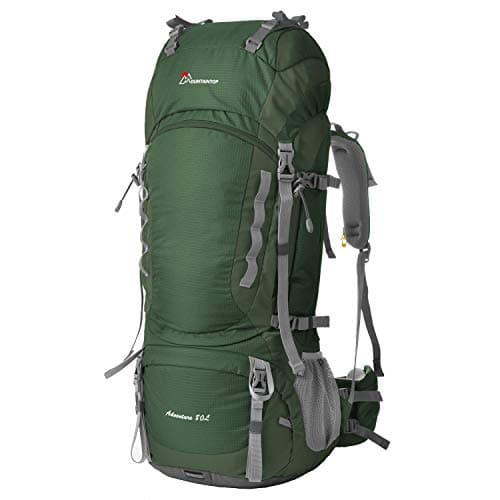 MOUNTAINTOP 75L/80L Waterproof Multi-Function Hiking Camping Bag Backpack for Trekking Mountain with Rain Cover