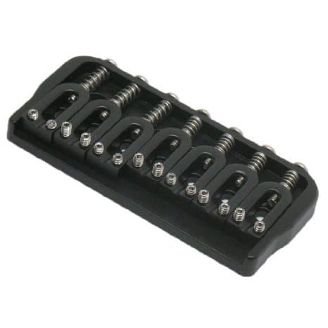 Fixed 7-String Hardtail Electric Guitar Bridge, .Black