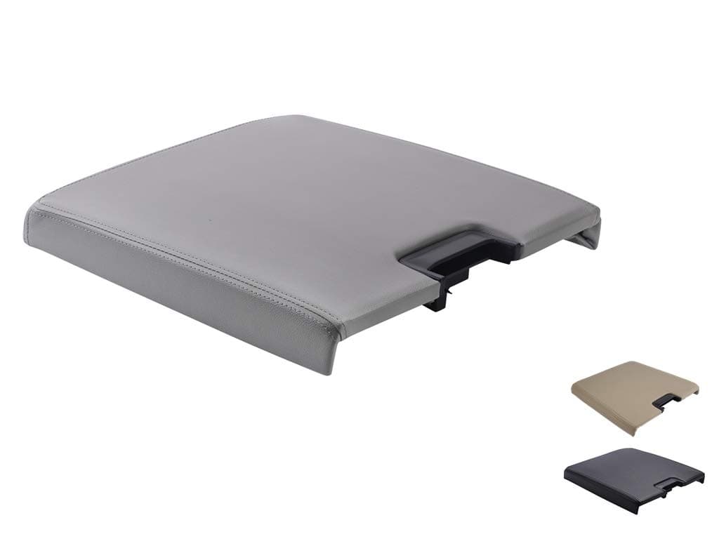 Center Console Lid Kit with Latch Compatible with 2007-2013 Chevy Tahoe/Avalanche/2008-2014 Silverado/GMC Yukon(XL)/Sierra 1500/2500/3500 Center Console Cover Repair Kit OEM 20864151(Gray)