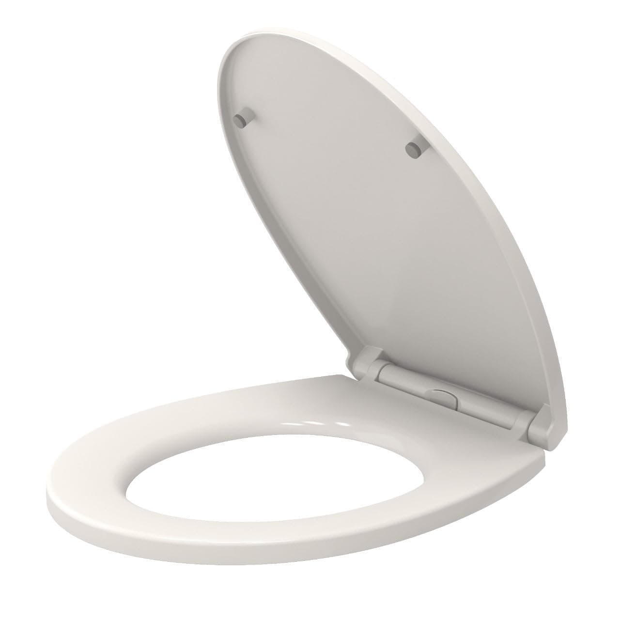 Oval Toilet Seat Cover White Seat Soft Close Quick-Release for Easy Cleaning Plastic Material Durable Toilet Seat Easy Dual Fixing Top & Bottom Fix by AAN®