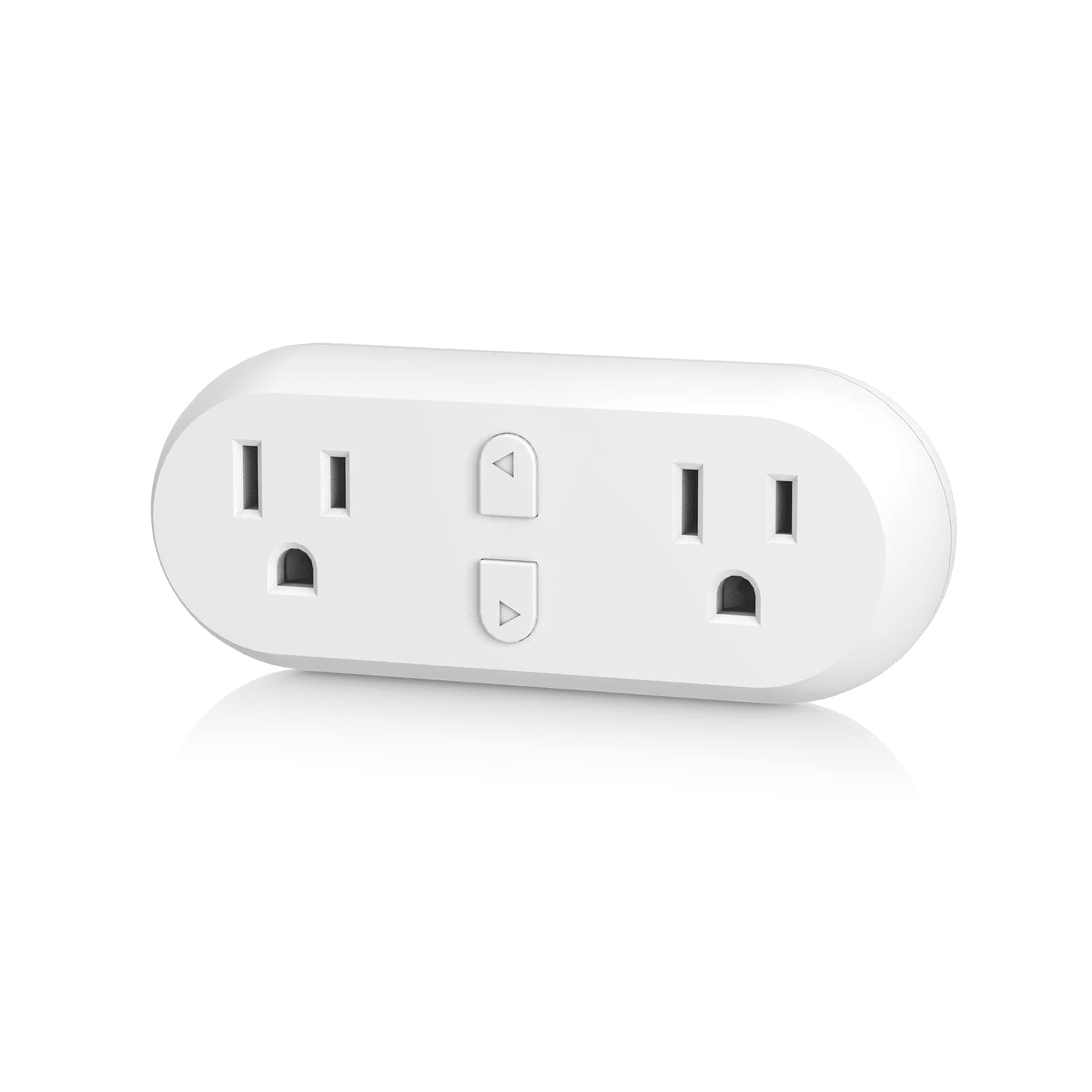 Smart Plug 15A, WiFi&Bluetooth Outlet Extender Dual Socket Plugs Works with Alexa, Google Home Assistant, Remote Control with Timer Function, No Hub Required, ETL Certified, 2.4G WiFi Only
