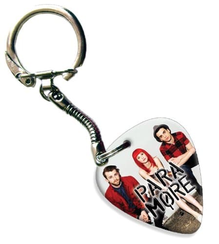 Paramore Double Sided Guitar Pick Keyring