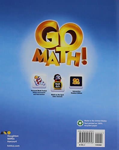 Student Edition Volume 2 Grade K 2015 (Go Math!)