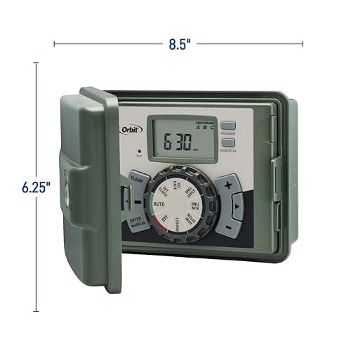 Orbit 57894 4-Station Outdoor Swing Panel Sprinkler System Timer