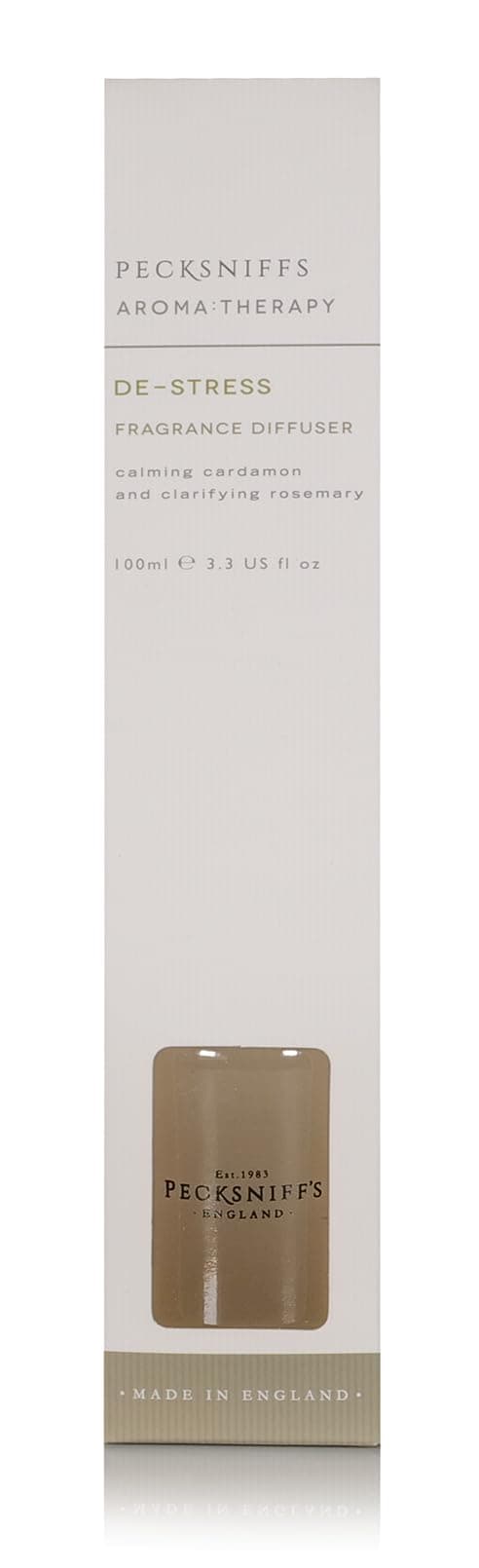 Pecksniff's Aromatherapy De-Stress Diffuser - Calming Cardamon & Clarifying Rosemary - 3.3 fl oz