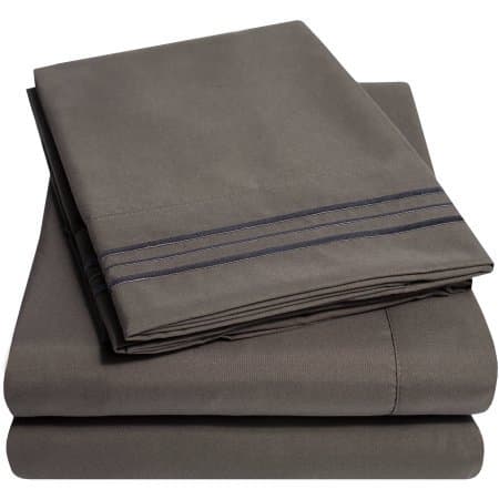 1100 Thread Count Sheet Set Queen Manatee Grey