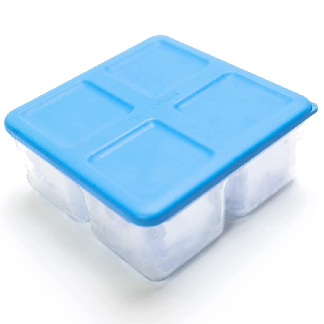 Premium Ice Cube Storage Tray with Lid, Stackable and Easy Access Polyester for Freezer