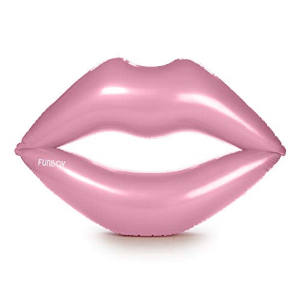 FUNBOY Giant Inflatable Pink Lips Pool Float, Luxury Float for Summer Pool Party and Entertainment