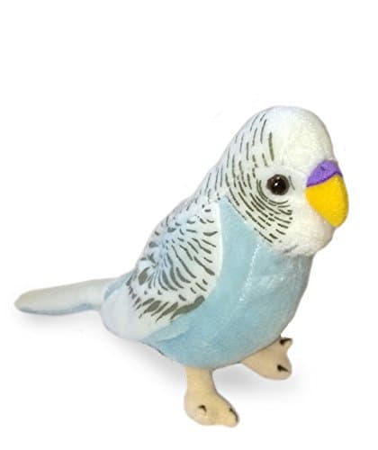 PC BUDGERIGAR Soft Toy - BLUE Budgie - 20cm
